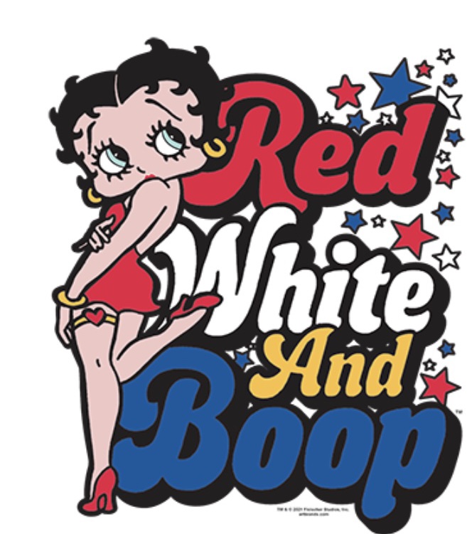 Betty Boop Red White and Boop – Broken Halo Graphics and Design